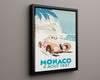 Classic Travel Poster - Monaco - Grand Prix 1933 Travel Vintage Framed Prints Floating Canvas 16x20