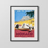 Classic Travel Poster - Monaco - Grand Prix 1966 Travel Vintage Framed Prints Gallery Frame 16x20