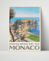 Classic Travel Poster - Monaco - Principality Travel Vintage Framed Prints Poster 16x20