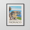 Classic Travel Poster - Monaco - Principality Travel Vintage Framed Prints Gallery Frame 16x20