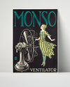 Classic Travel Poster - Monso - Ventilator Travel Vintage Framed Prints Poster 16x20