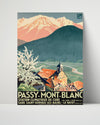 Classic Travel Poster - Passy Mont Blanc - Fishermans Paradise Travel Vintage Framed Prints Poster 16x20