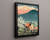 Classic Travel Poster - Passy Mont Blanc - Fishermans Paradise Travel Vintage Framed Prints Floating Canvas 16x20