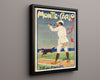 Classic Travel Poster - Monte Carlo - Pigeon Shooting Travel Vintage Framed Prints Floating Canvas 16x20