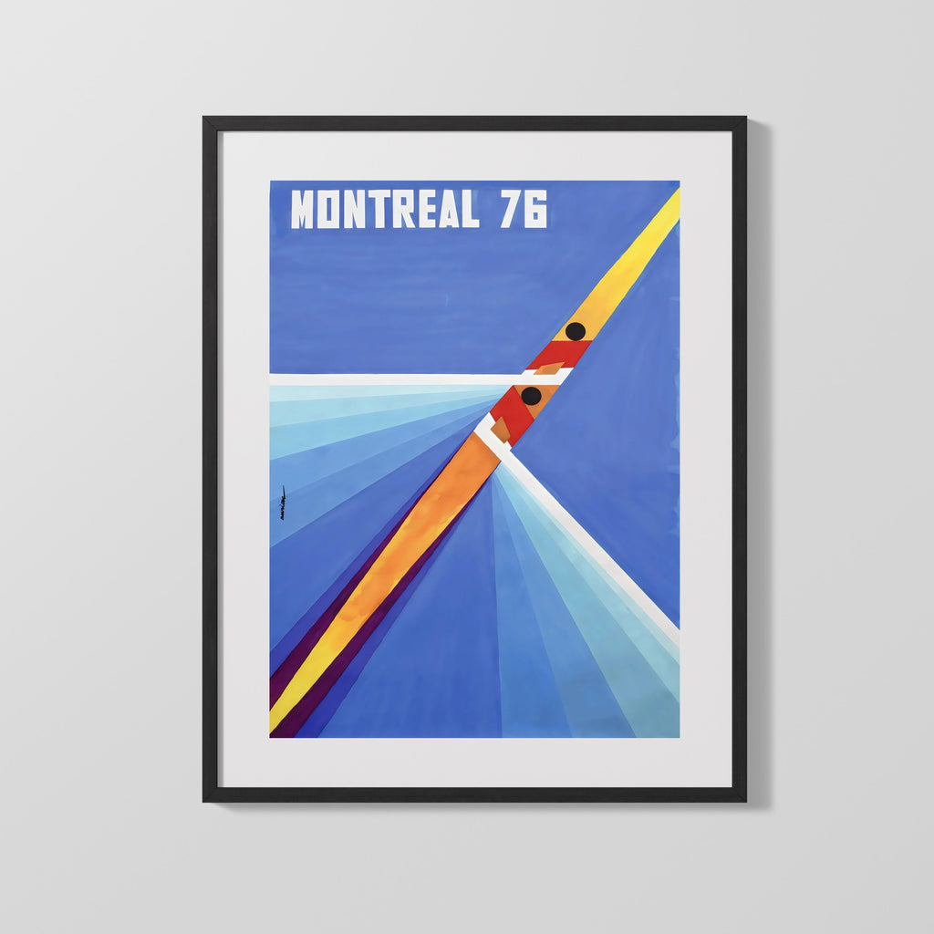 Classic Travel Poster - Montreal - Olympics 1976 Travel Vintage Framed Prints Gallery Frame 16x20