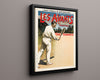 Classic Travel Poster - Montreux - Tennis Tournaments Travel Vintage Framed Prints Floating Canvas 16x20