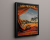 Classic Travel Poster - Morocco - Air France Afrique du Nord Travel Vintage Framed Prints Floating Canvas 16x20