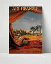 Classic Travel Poster - Morocco - Air France Afrique du Nord Travel Vintage Framed Prints Poster 16x20
