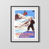 Classic Travel Poster - Morzine Pleney - Haute Savoie Travel Vintage Framed Prints Gallery Frame 16x20