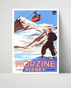 Classic Travel Poster - Morzine Pleney - Haute Savoie Travel Vintage Framed Prints Poster 16x20
