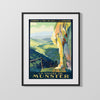 Classic Travel Poster - Munster Valley - Alsace Lorraine Travel Vintage Framed Prints Gallery Frame 16x20