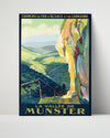 Classic Travel Poster - Munster Valley - Alsace Lorraine Travel Vintage Framed Prints Poster 16x20