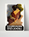Classic Travel Poster - Nantucket - Railroad Travel Vintage Framed Prints Poster 16x20