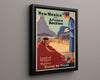 Classic Travel Poster - New Mexico - Arizona Rockies Travel Vintage Framed Prints Floating Canvas 16x20