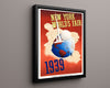 Classic Travel Poster - New Orleans - JazzFestival Travel Vintage Framed Prints Floating Canvas 16x20