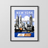 Classic Travel Poster - New York - 1939 Worlds Fair Travel Vintage Framed Prints Gallery Frame 16x20
