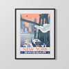 Classic Travel Poster - New York - Royal Mail Line Travel Vintage Framed Prints Gallery Frame 16x20