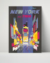 Classic Travel Poster - New York - Swissair Travel Travel Vintage Framed Prints Poster 16x20