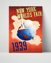 Classic Travel Poster - New York - United Airlines Travel Vintage Framed Prints Poster 16x20
