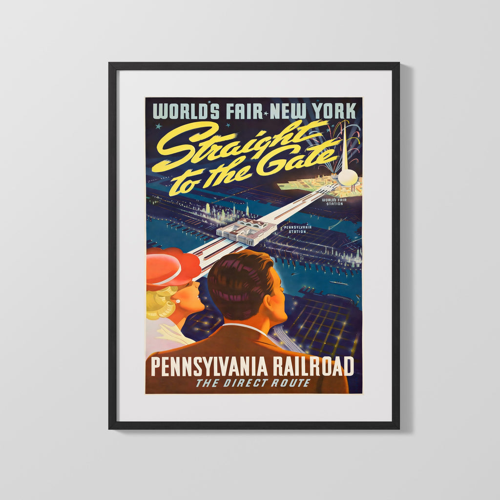 Classic Travel Poster - New York - Wonder City Travel Vintage Framed Prints Gallery Frame 16x20