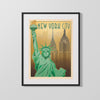 Classic Travel Poster - New York - Worlds Fair 1939 Travel Vintage Framed Prints Gallery Frame 16x20
