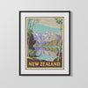 Classic Travel Poster - New York - Worlds Fair Pennsylvania Railroad Travel Vintage Framed Prints Gallery Frame 16x20
