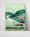 Classic Travel Poster - New Zealand - Lakeside Mountains Travel Vintage Framed Prints Poster 16x20