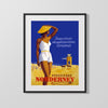 Classic Travel Poster - Norderney - BeachResort Travel Vintage Framed Prints Gallery Frame 16x20