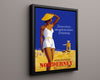 Classic Travel Poster - Norderney - BeachResort Travel Vintage Framed Prints Floating Canvas 16x20