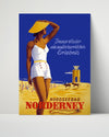 Classic Travel Poster - Norderney - BeachResort Travel Vintage Framed Prints Poster 16x20