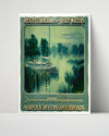 Classic Travel Poster - Norfolk - Rivers and Broads Travel Vintage Framed Prints Poster 16x20