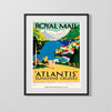 Classic Travel Poster - Norway - Royal Mail Atlantis Cruises Travel Vintage Framed Prints Gallery Frame 16x20