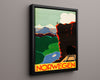Classic Travel Poster - Norway - Scenic Railway Travel Vintage Framed Prints Floating Canvas 16x20