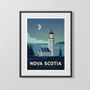 Classic Travel Poster - Nova Scotia - Lighthouse Travel Vintage Framed Prints Gallery Frame 16x20