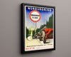 Classic Travel Poster - Nurburgring - Eifelrennen 11 Juni Travel Vintage Framed Prints Floating Canvas 16x20