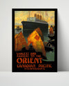 Classic Travel Poster - Orient - Canadian Pacific Steamships Travel Vintage Framed Prints Poster 16x20