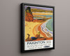 Classic Travel Poster - Paignton - South Devon Seaside Travel Vintage Framed Prints Floating Canvas 16x20