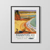 Classic Travel Poster - Paignton - South Devon Seaside Travel Vintage Framed Prints Gallery Frame 16x20