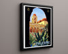 Classic Travel Poster - Palermo - Sicily Travel Vintage Framed Prints Floating Canvas 16x20