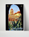 Classic Travel Poster - Palermo - Sicily Travel Vintage Framed Prints Poster 16x20