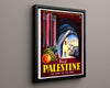 Classic Travel Poster - Palestine - Ancient Beauty Travel Vintage Framed Prints Floating Canvas 16x20