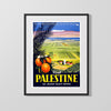 Classic Travel Poster - Palestine - Land of the Bible Travel Vintage Framed Prints Gallery Frame 16x20
