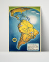 Classic Travel Poster - Panama - Canal Travel Vintage Framed Prints Poster 16x20