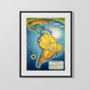 Classic Travel Poster - Panama - Canal Travel Vintage Framed Prints Gallery Frame 16x20