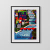 Classic Travel Poster - Paris - Air France London Route Travel Vintage Framed Prints Gallery Frame 16x20