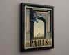 Classic Travel Poster - Paris Algiers - Ville dAlger Ship Travel Vintage Framed Prints Floating Canvas 16x20