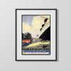 Classic Travel Poster - Paris - Grand Prix de Paris 1936 Travel Vintage Framed Prints Gallery Frame 16x20