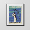 Classic Travel Poster - Paris - Havre New York Travel Vintage Framed Prints Gallery Frame 16x20
