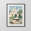 Classic Travel Poster - Paris - Orient Express Travel Vintage Framed Prints Gallery Frame 16x20