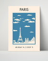 Classic Travel Poster - Paris - Place de la Concorde Travel Vintage Framed Prints Poster 16x20